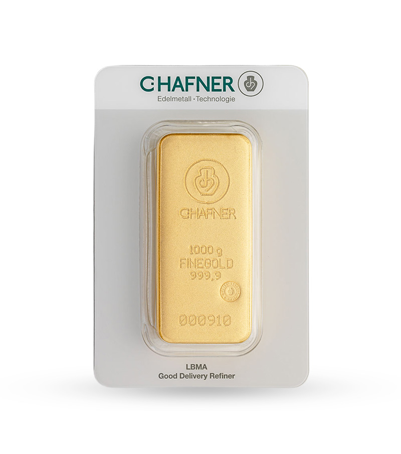 1000 gramm c.Hafner Goldbarren